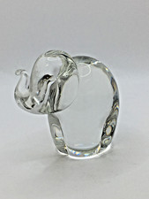 Vintage Wedgwood Glass Elephant Ornament Figurine 7.5cm  C45 P956
