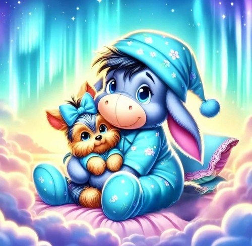 Eeyore 11ct stamped cross - stamped,