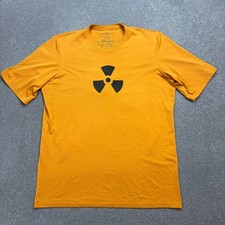 Patagonia Shirt Adult Medium Yellow Capilene Cool Hiking Outdoors Trail Men