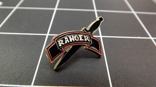 Army ranger knife lapel - army,