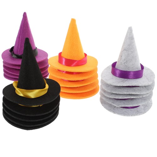 Pcs small felt witch - 20, hats