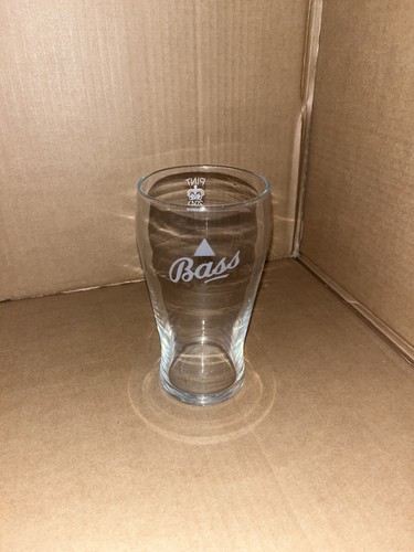 Bass ale beer pint glass - x,