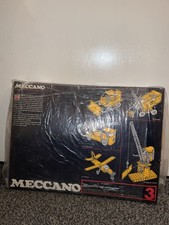 Vintage Meccano Set 3 1970's
