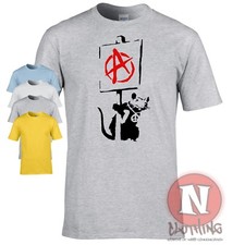 Banksy Anarchy rat T-shirt