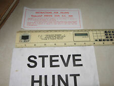 KF JAGUAR E-TYPE MK2 S-TYPE/420 TOOL BOX TOOL ROLL GREASE GUN INSTRUCTIONS PAPER