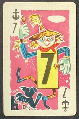 Scarecrow number vintage - number, 7