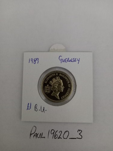 Guernsey 1989 one pound coin