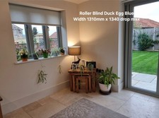 Roller Blind Duck Egg Blue (Width 1310mm, drop max 1340mm)