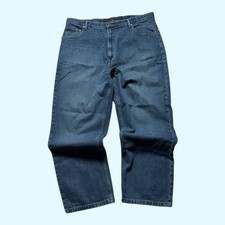 Nautica Jeans Baggy Straight Wide Leg Men's Blue Denim 38x29 Relaxed