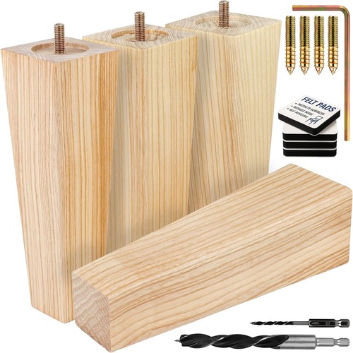 Ash square furniture - 8", legs