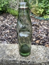 Codd Bottle With Dark Amber Nearly Black Marble, Later Type Codd Bottle