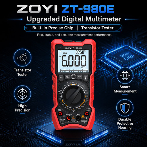 Zoyi 980e multimeter - zoyi, zt-980e