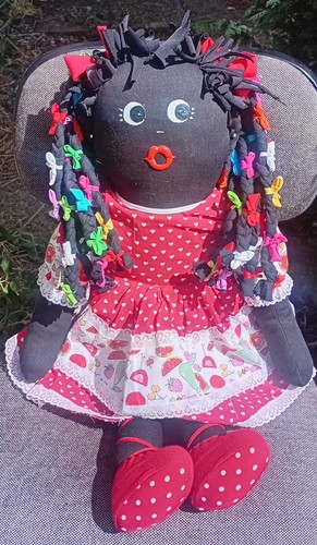 Pretty vintage black doll - vintage,