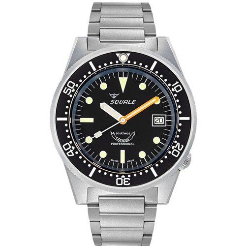 Squale 1521 black blasted - squale,