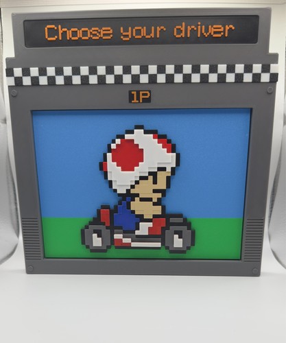 Retro mario kart - mario, frame