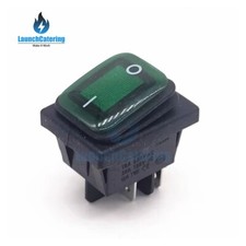 PRINCE CASTLE  BUN TOASTER MAINS POWER SWITCH ON/OFF PART 78-184S GREEN NEON