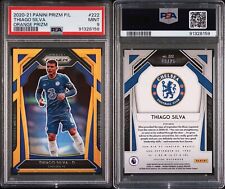 2020 PANINI PRIZM PREMIER LEAGUE ORANGE PRIZM THIAGO SILVA #222 PSA 9