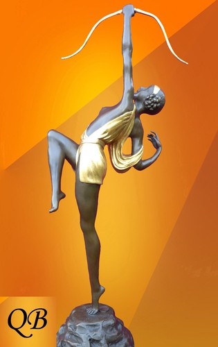 Art deco bronze figurines - art,