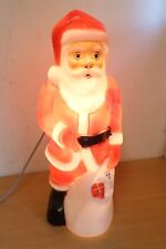 Vintage Santa Blow Mold Light Up Father Christmas Decor 23" Outside Garden Xmas