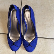 Jacques Vert Cobalt Blue Court Shoes Size 4/37.  Box 755