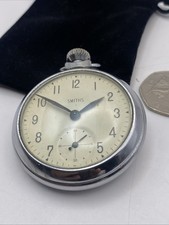 Vintage metal gents Smiths Pocket Watch Not Working c1960