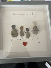 pebble art picture Our Family