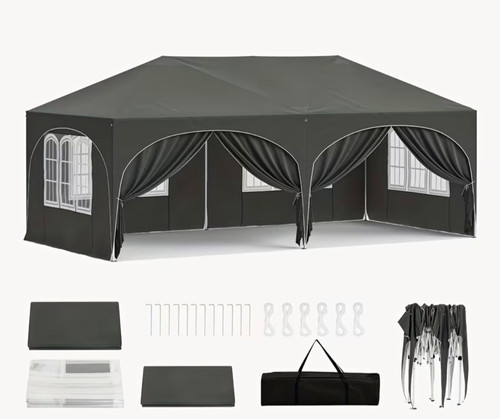Grey pop gazebo - grey,