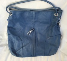 LK Bennett Sky Blue Leather Tote Bag