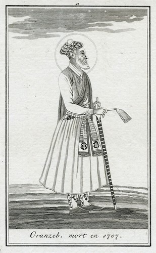 Antique 1715 engraving mughal - antique, engraving,