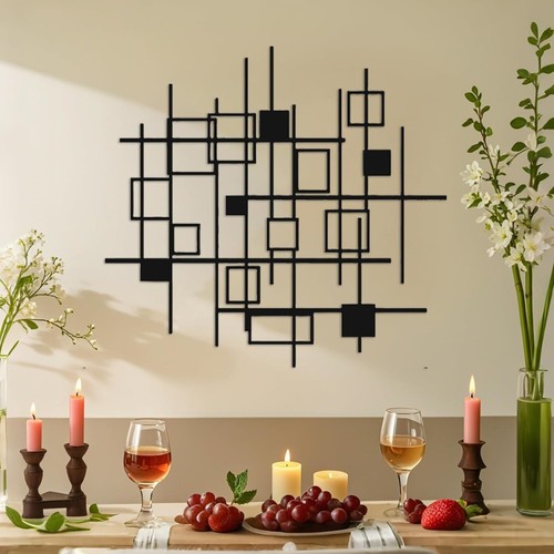 Large abstract metal wall - large,