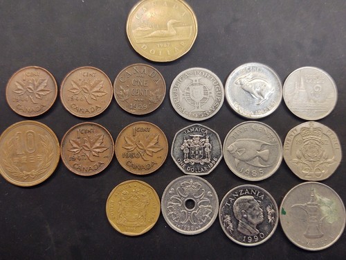 Assorted world foreign coins - assorted,