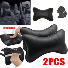 2Pcs Universal Car Seat Head Neck Rest Support Cushion Pad Headrest Bone Pillow
