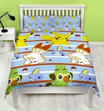 Pokemon Jump Double Duvet Cover Reversible Bedding Set PIkachu