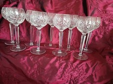 9 Quality Crystal Hock Glasses