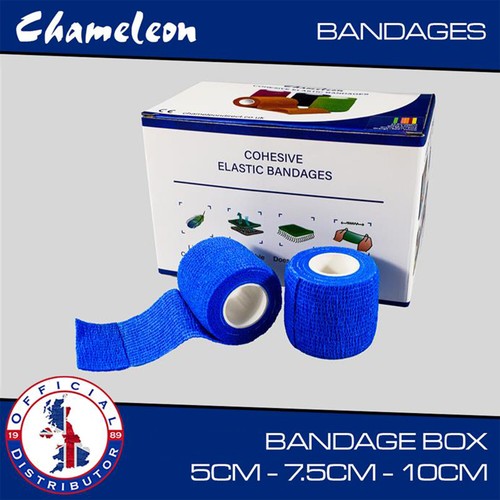 Cohesive elastic bandage - elastic, blue