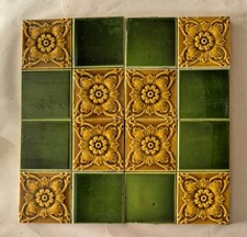 Set of 4 tiles Victorian