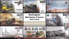 2010-2015 Trains & Railways Buckingham Rail Series 2 Covers - Multi Listing