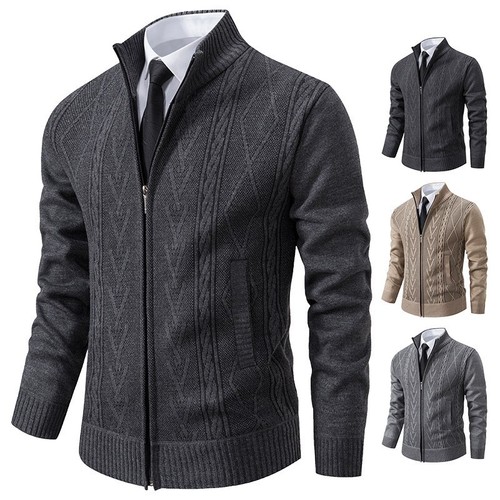 Slim fit cardigan - men, full