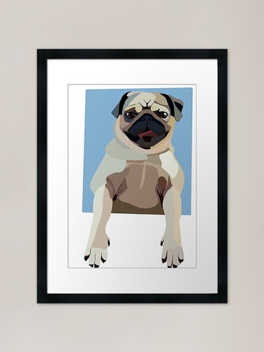 Willow the pug framed - the,
