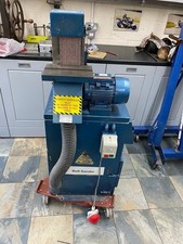 RJH bandfacer Linisher including extractor