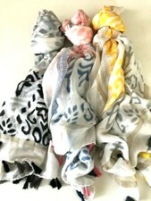 NEW SUN & SEA X LARGE SUMMER BEACH TASSELED SCARVES COVER UP WRAPS SARONGS