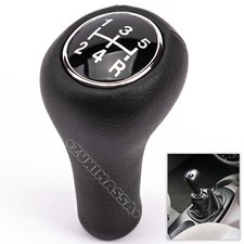 for FORD FOCUS I 1 MK1 DNW LEATHER GEAR SHIFT STICK KNOB 5 SPEED HANDLE SHIFTER