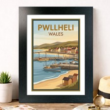 Pwllheli, Wales Travel Poster