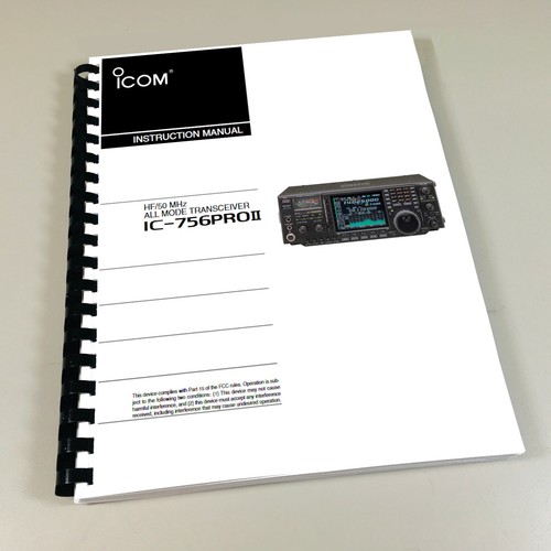 Icom 756pro instruction - icom, ii