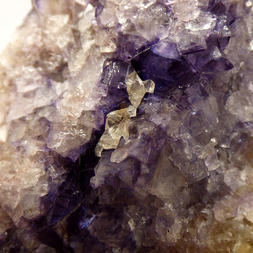 Blue john fluorite crystal - blue,