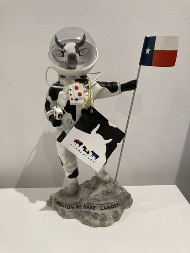 Cow parade moonwalking - cow,