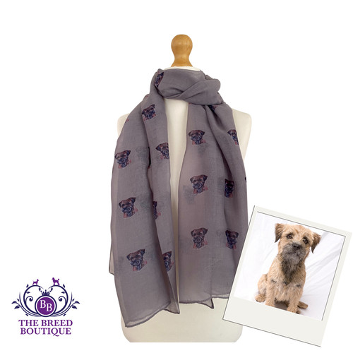 Border terrier scarf - border,