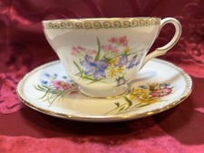 VINTAGE SHELLEY FOOTED FLORAL