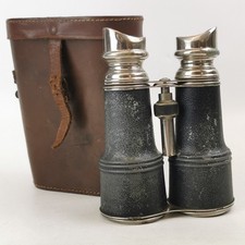 Antique Binoculars Army & Navy Marked - Made in France - SPARES REPAIRS ONLY
