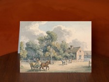 The Village Inn by Samuel Howitt (1798) - A5 Art Print Greeting Card